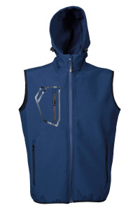 Oferta Chaleco de trabajo soft shell azul marino stelvio soft shell