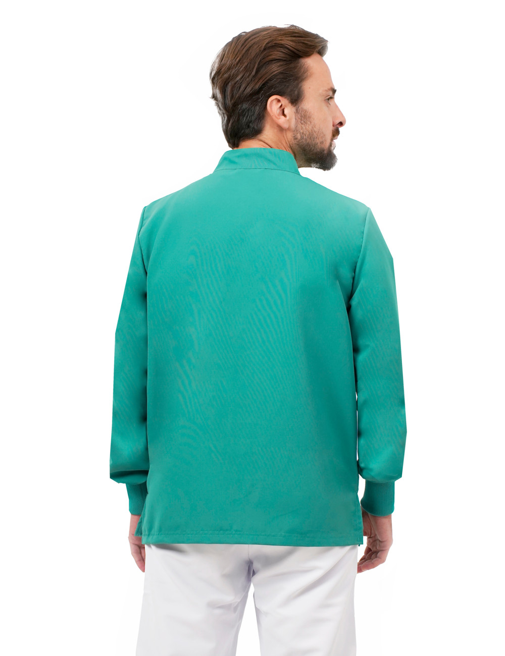 Tunique de travail unisexe Chirurgicale verte SANS FER