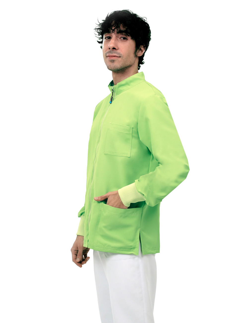 Casacca Next unisex Apple Green NO STIRO Quick Medical Uniform - manica lunga