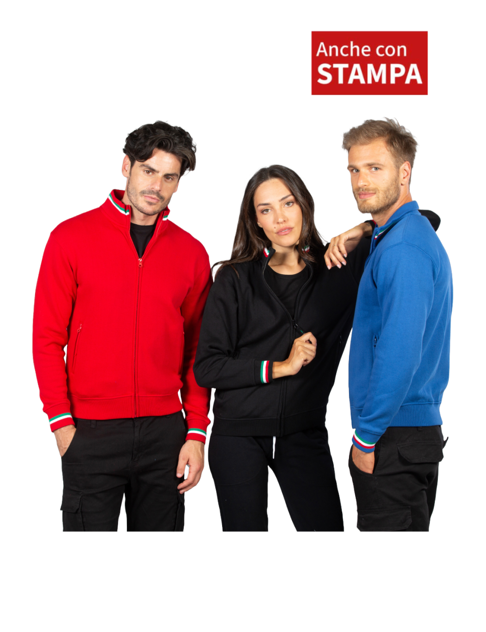 Vente de Sweat-shirt de travail  avec passepoil tricolore en ligne