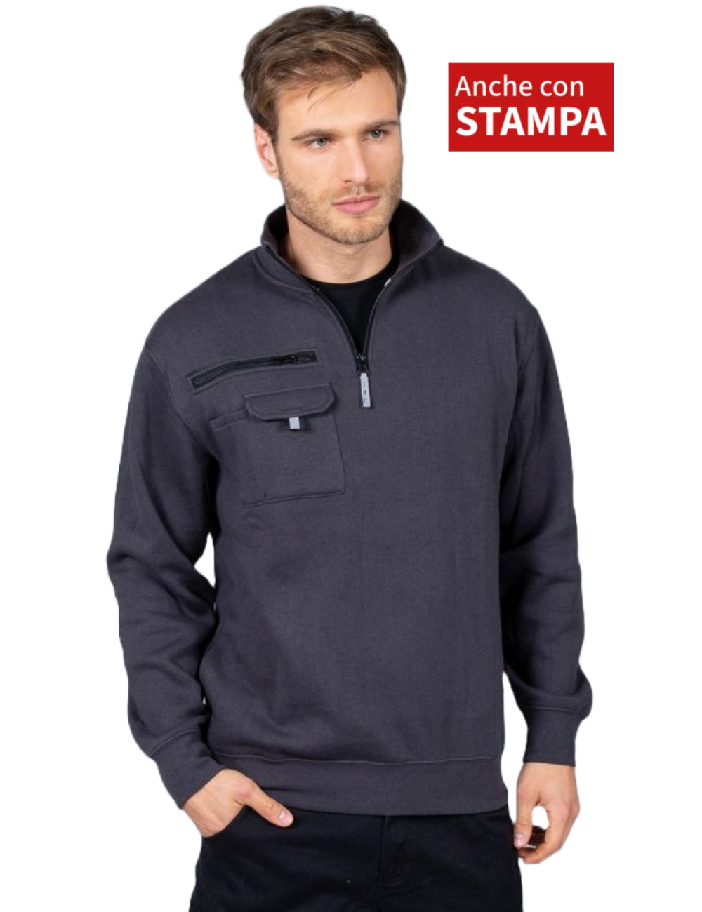 Sale Half Zip Work Sweatshirt Online On Sale