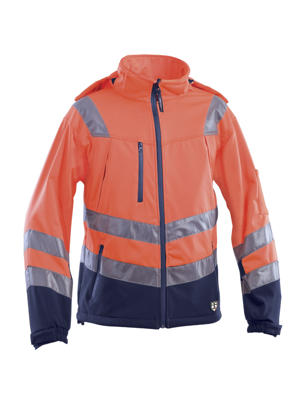 Softshell-Angebot mit integrierter Kapuze für die Arbeit