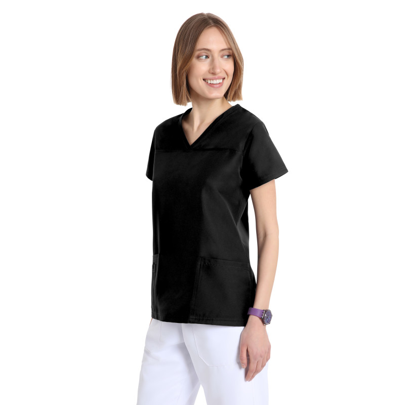 Casacca Power donna Black NO STIRO Quick Medical Uniform