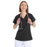 Casacca Power donna Black NO STIRO Quick Medical Uniform
