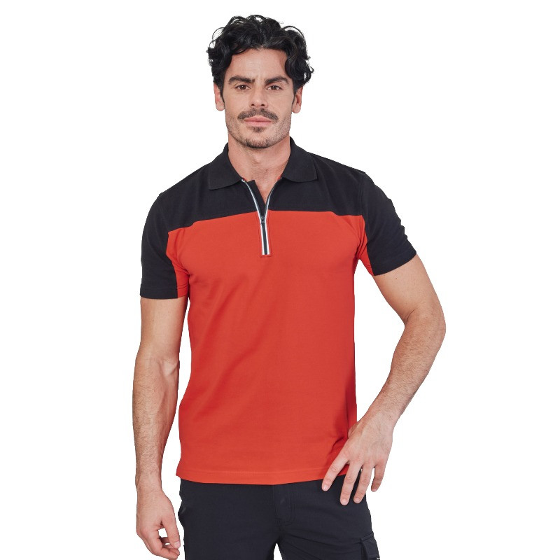 Venta online Polo Gorizia polo de trabajo corto negro a precios económicos