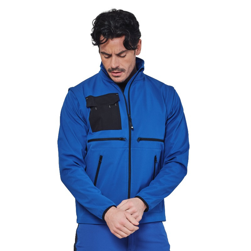 Oferta Chaqueta de trabajo suave azul marino Chambery Soft shell