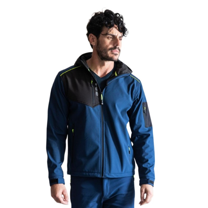 Oferta Chaqueta de trabajo softshell brent negra soft shell