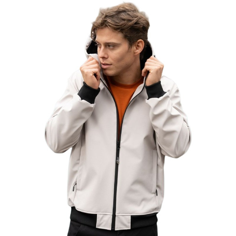 Oferta Chaqueta softshel de trabajo azul marino London de concha blanda