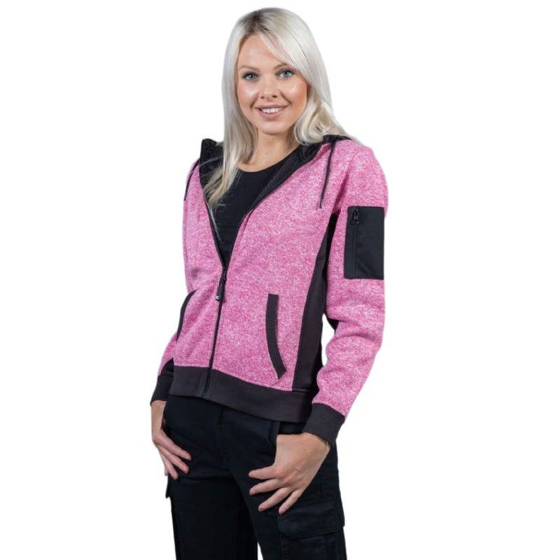 Oferta polar de punto rosa para mujer New Quebec para el trabajo al precio más bajo