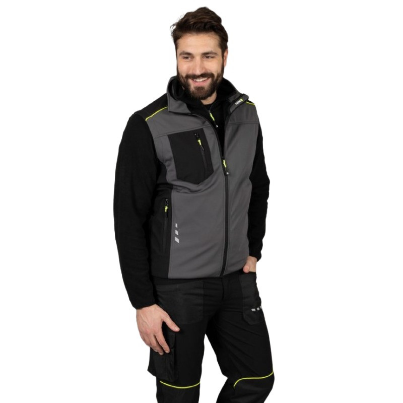 Oferta Chaleco softshell de trabajo soft shell pinzolo azul marino
