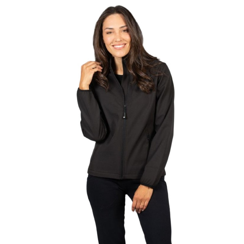 Oferta Chaqueta de trabajo negra soft shell cortina lady