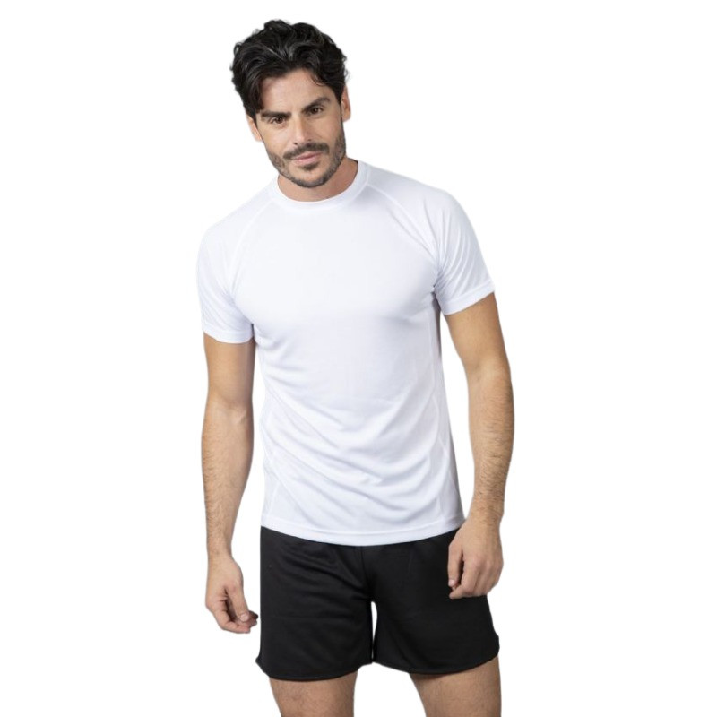 Oferta camiseta hombre Montevideo fluorescente amarilla para trabajo