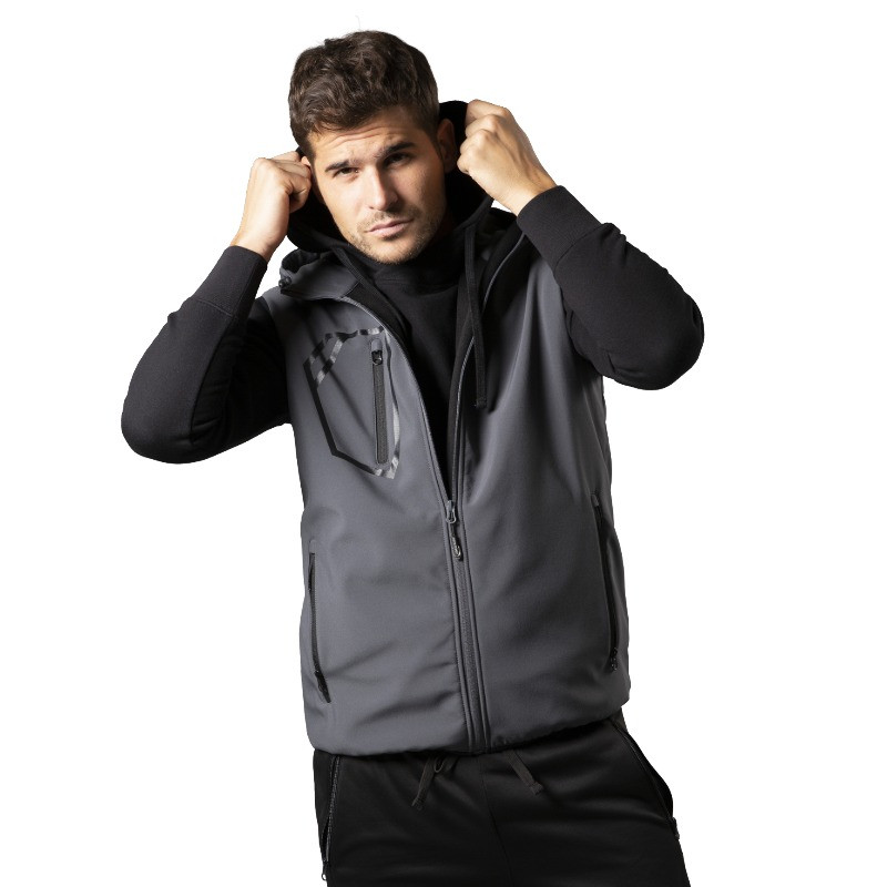 Oferta Chaleco de trabajo soft shell azul marino stelvio soft shell