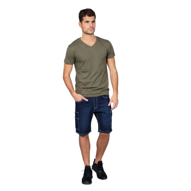 Oferta pantalón de trabajo corto pantalón Dakota índigo al precio más bajo