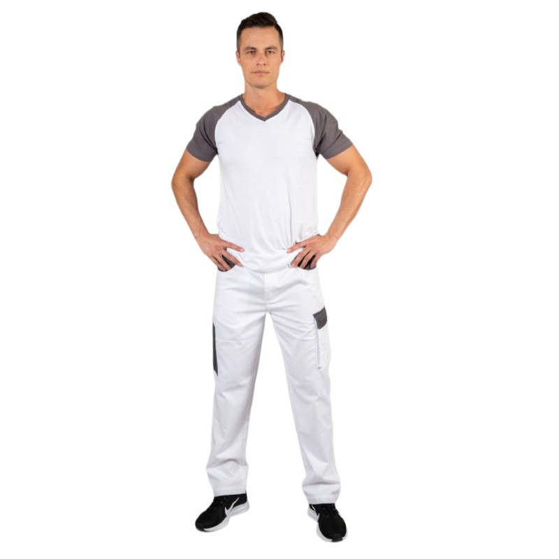 Oferta pantalón de trabajo Giotto blanco-c al precio más bajo