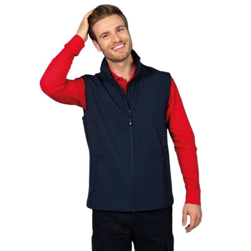 Offerta Soft shell santander navy gilet soft she da lavoro