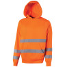 Felpa full zip alta visibilità Leonis