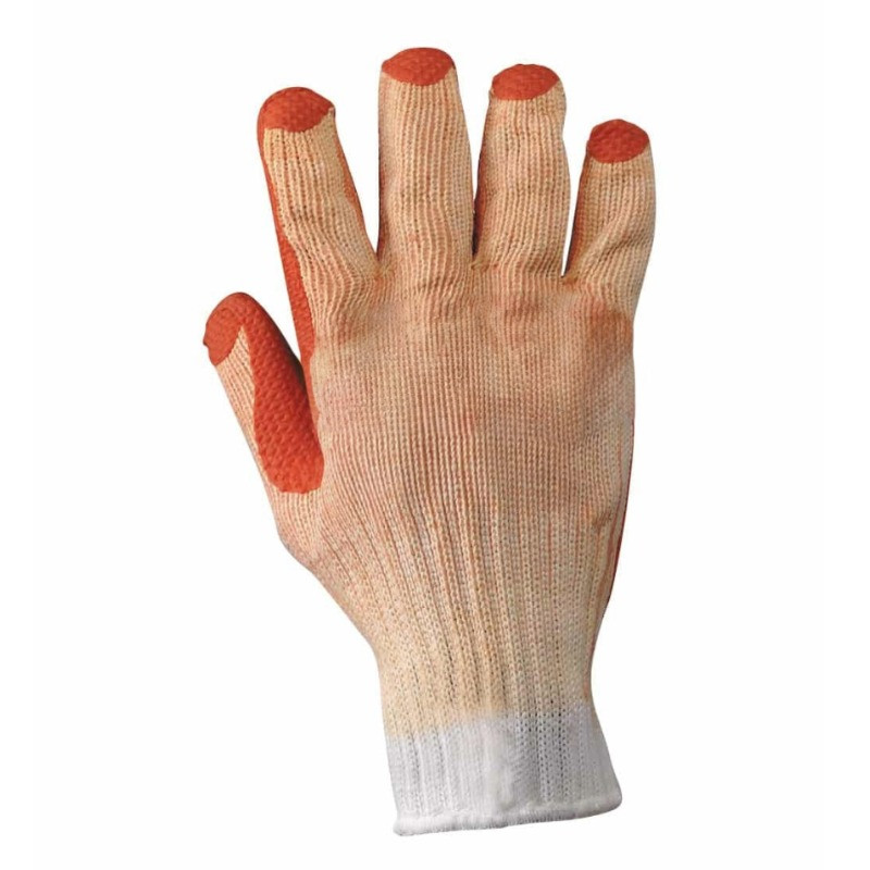 Offre Taille des Gants de travails en coton/latex 9 pas cher