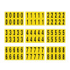 Sale Sheet with adhesive labels numbers online on offer