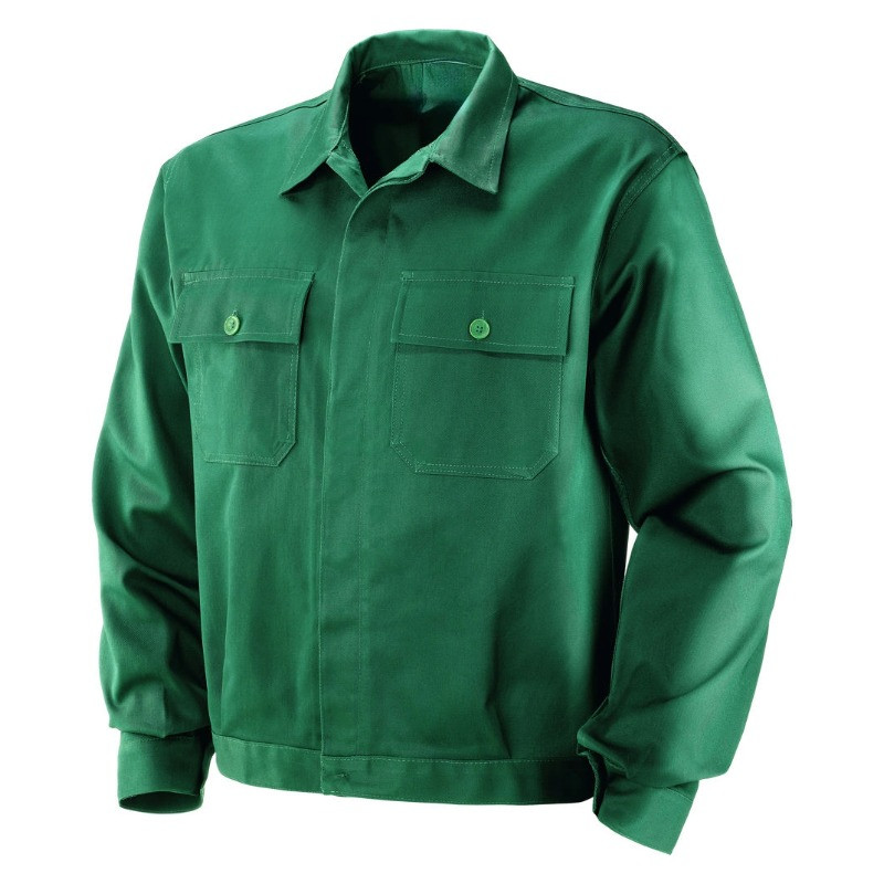 Giubbino cotone verde da lavoro