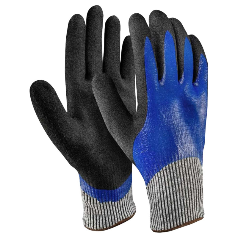 Offre Gants de travail anti-coupure bleu type d pas cher