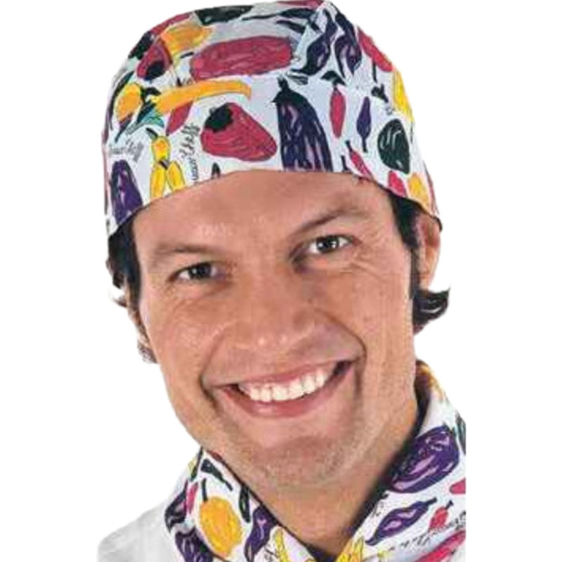 Bandana de trabajo con estampado de pimientos en oferta a la venta online