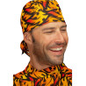 Chef's bandana with flames