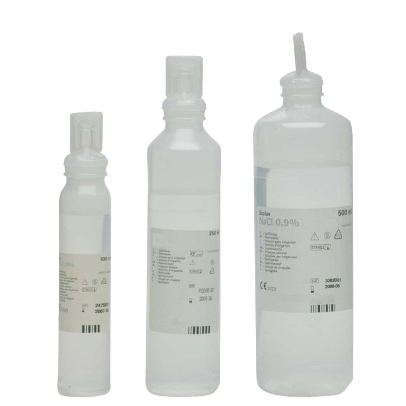 Oferta Solución salina 250ml. del trabajo