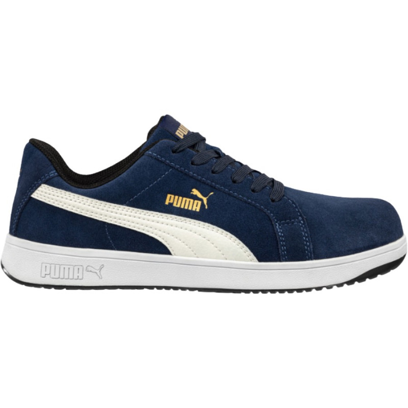 Scarpe  Antinfortunistiche S1PL Basse Puntale  ESD FO HRO SR Puma Iconic Suede Navy