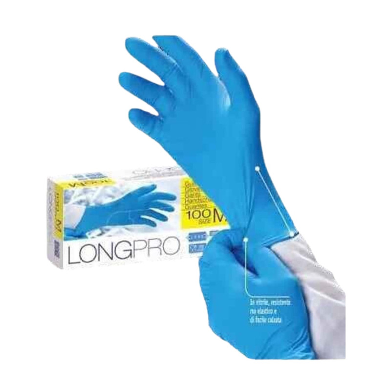 Offer Disposable long nitrile work glove at the lowest price