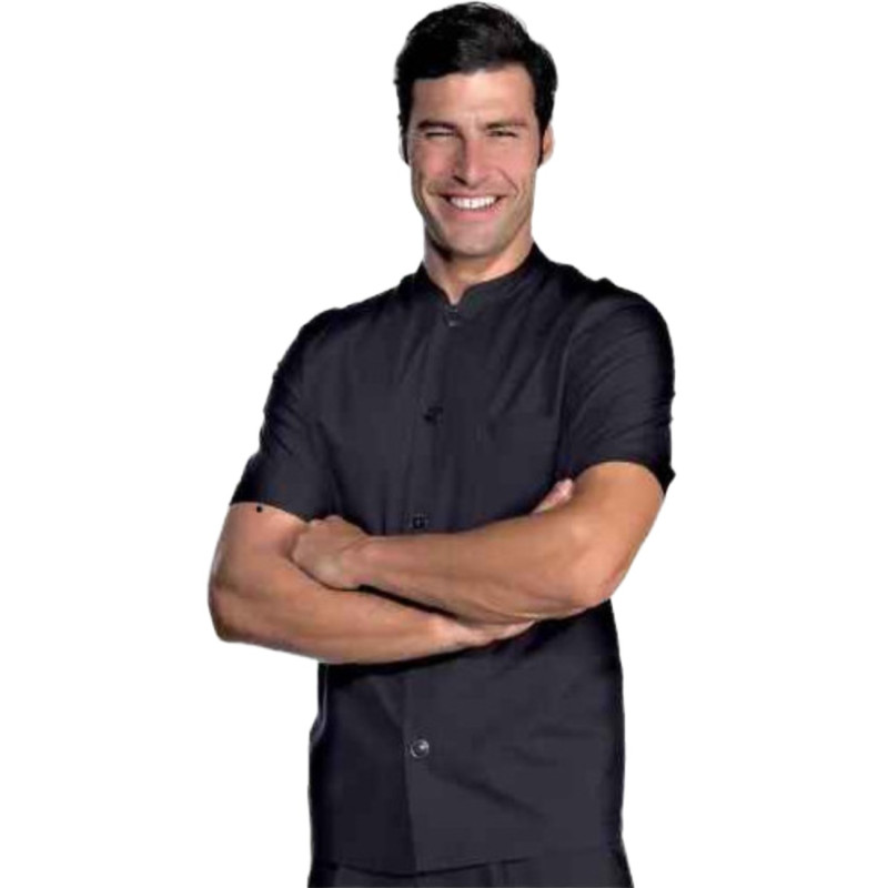 Venta Chaqueta cocinero trabajo coreana negra online en oferta