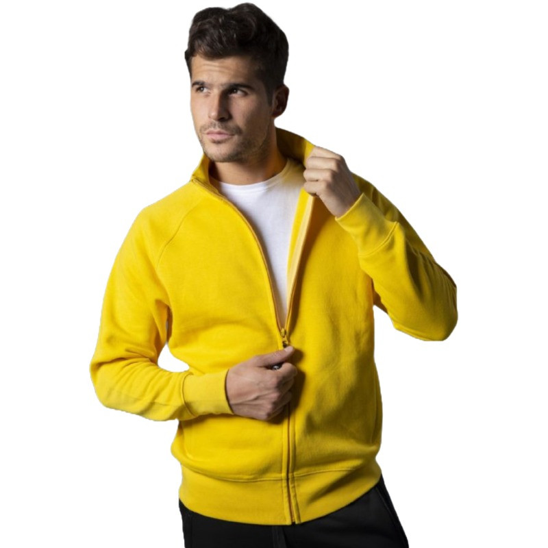 Sudadera con cremallera larga de algodón mezclado 280g para trabajo en Malasia.