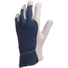 Offer Work glove in leather and canvas back at the lowest price