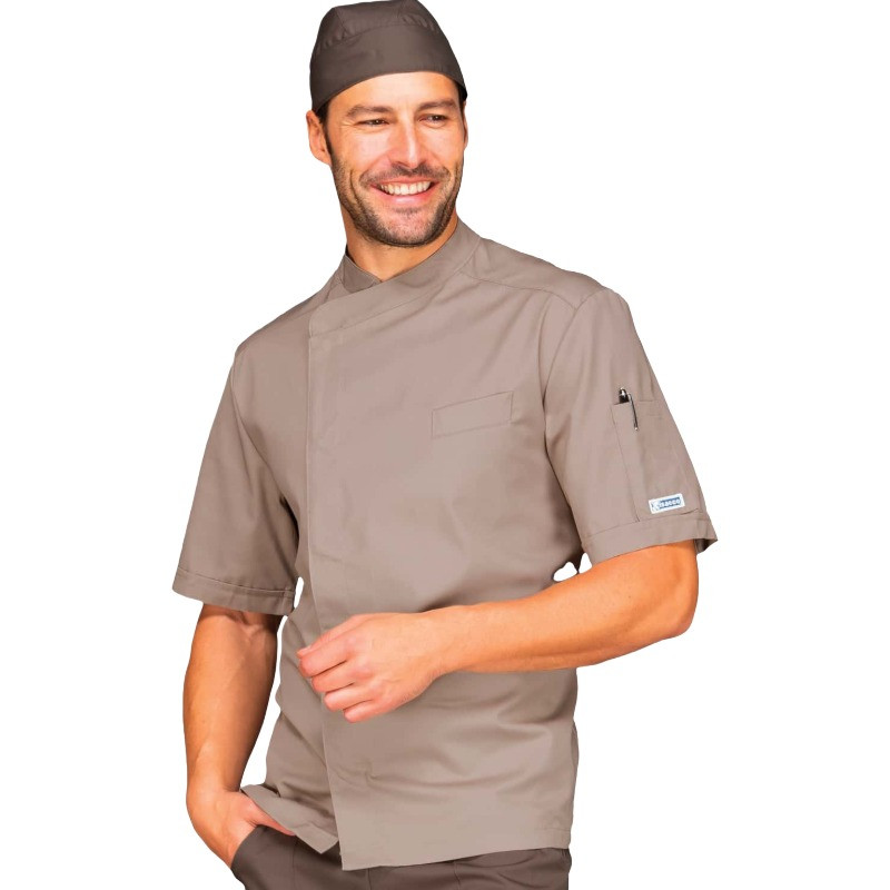 Sale Dove Gray Chef Jacket Short Sleeve Online On Sale