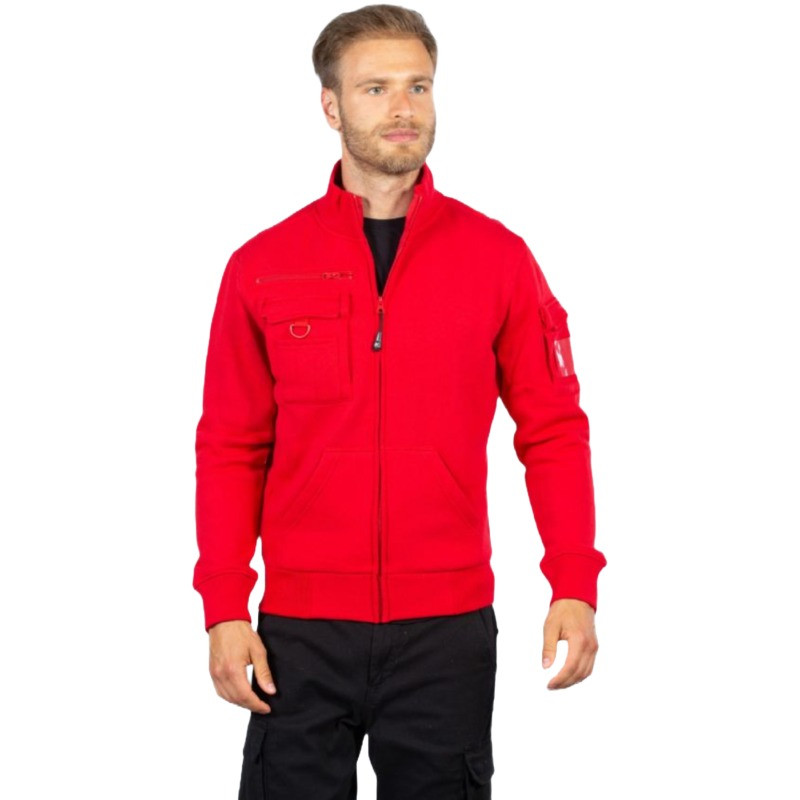Vendita Felpa da lavoro con zip lunga online in offerta