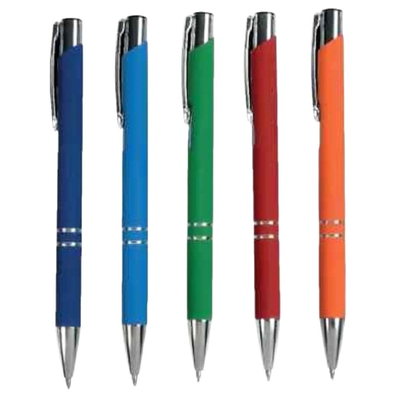 Offer Rubberized Aluminum Ballpoint Pen for Work at the Lowest Price