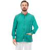 Uniforme médico quirúrgico unisex de Casacca Next, color verde, sin sacudidas, rápido