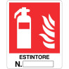 Cartello all. estintore n°___ in offerta in vendita online