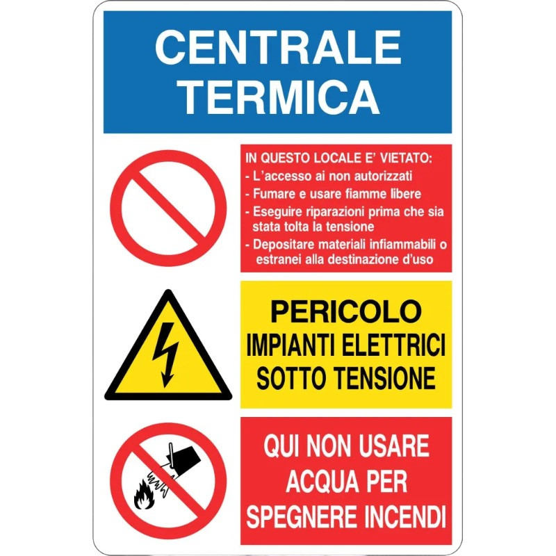 señal al aire libre Central térmica multisímbolo en oferta para la venta online