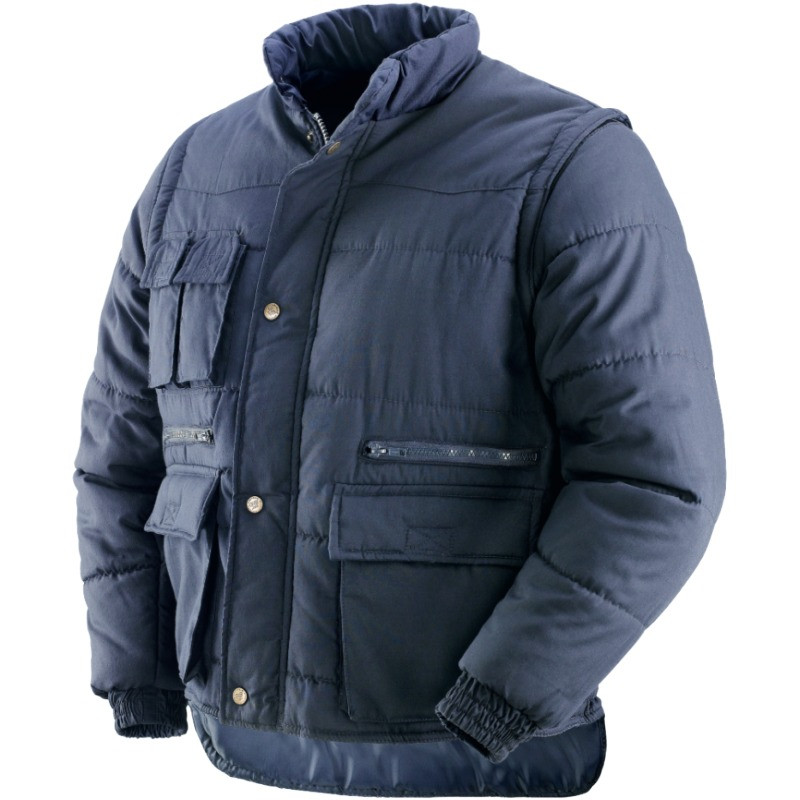 Vente de Veste de travail noire à manches amovibles en ligne