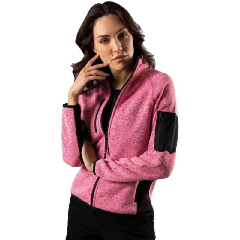 Vente de Sweat-shirt de travail en maille avec long zip pour femme en ligne