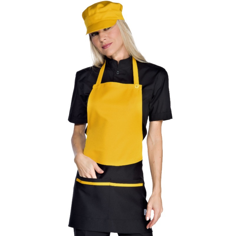 Yellow Stain-Resistant Apron for Catering