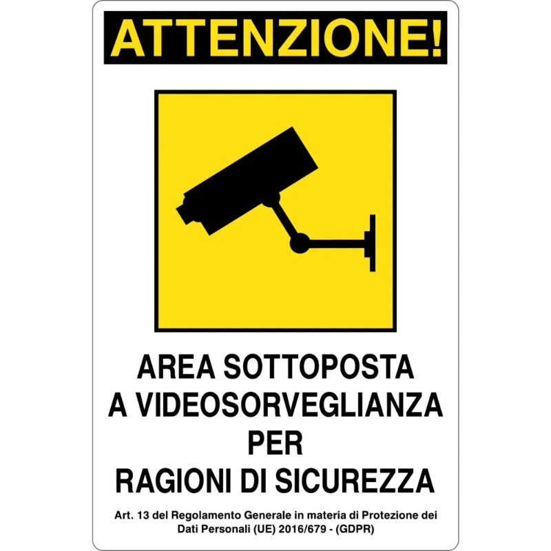 señal al aire libre Atención zona de videovigilancia en oferta a la venta online.