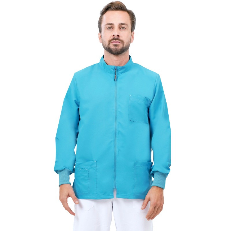 Casacca Next unisex Turquoise NO STIRO Quick Medical Uniform - manica lunga
