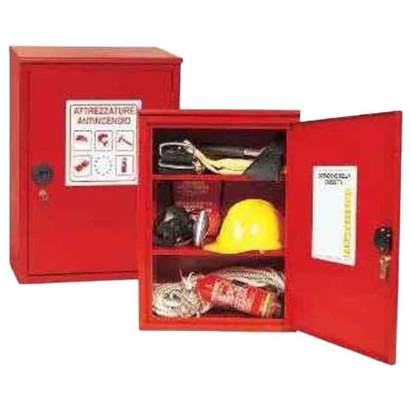 Roter Kleiderschrank mit Schlüssel zum Online-Verkauf