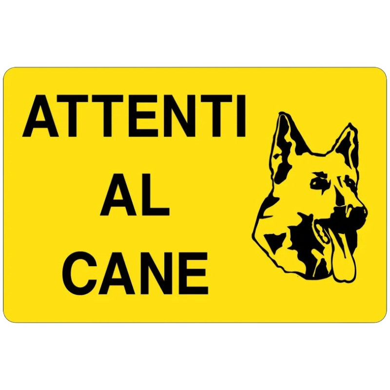 Außenschild Seien Sie vorsichtig mit dem Hund, der online zum Verkauf angeboten wird