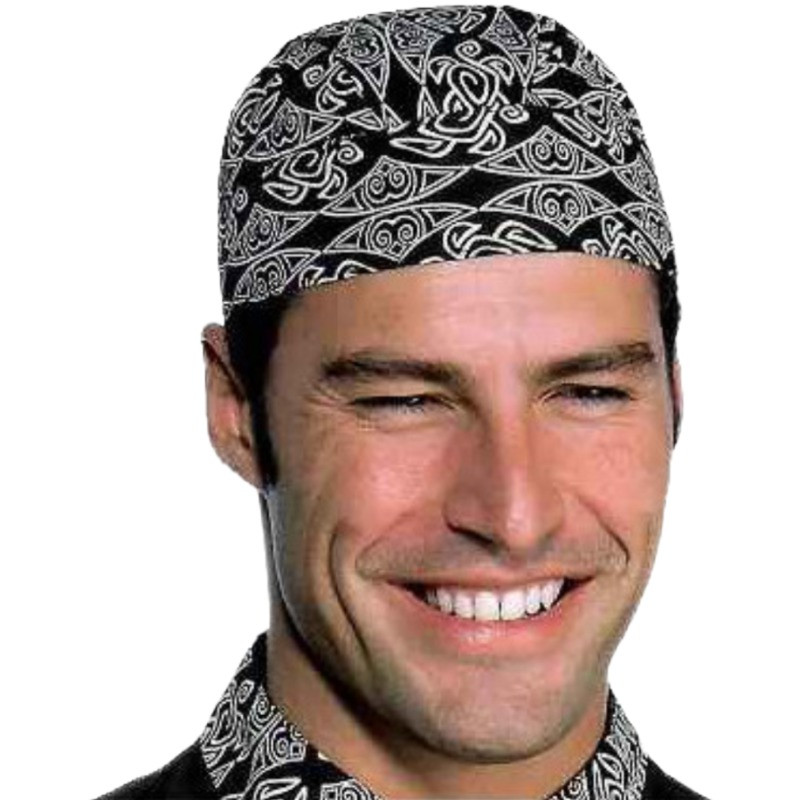 Bandana da lavoro fantasia nera in offerta in vendita online