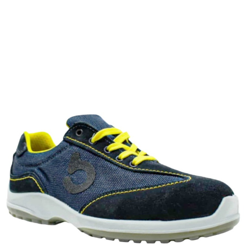 Oferta Zapatos de trabajo bxwork azules y amarillos.